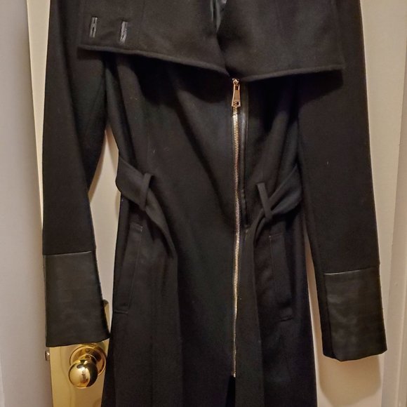 Bebe Black Coat Size Medium - Picture 13 of 14